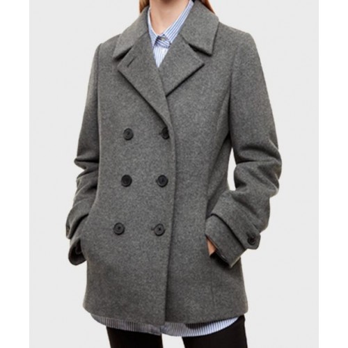 Riverdale S02 Betty Cooper Grey Double-Breasted Coat